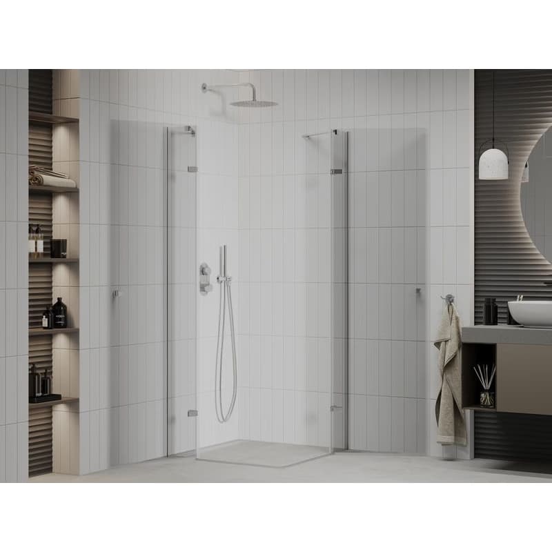 MEXEN/S - ROMA sprchovací kút 80x80, transparent, chróm 854-080-080-02-00 3
