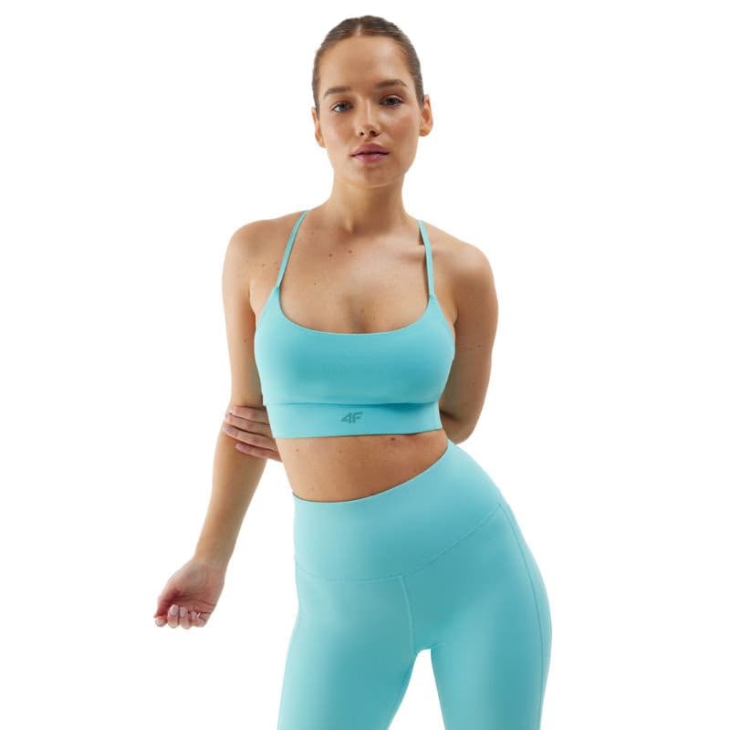 Dámska tréningová športová podprsenka 4F SPORT BRA-WSS24USBAF096-33S-BLUE 4
