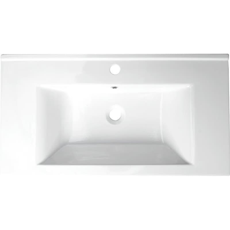 AQUALINE - ZUNO 85 keramické umývadlo nábytkové 85x45cm, biela 9085 2