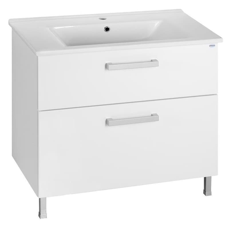 AQUALINE - ZUNO 85 keramické umývadlo nábytkové 85x45cm, biela 9085 3