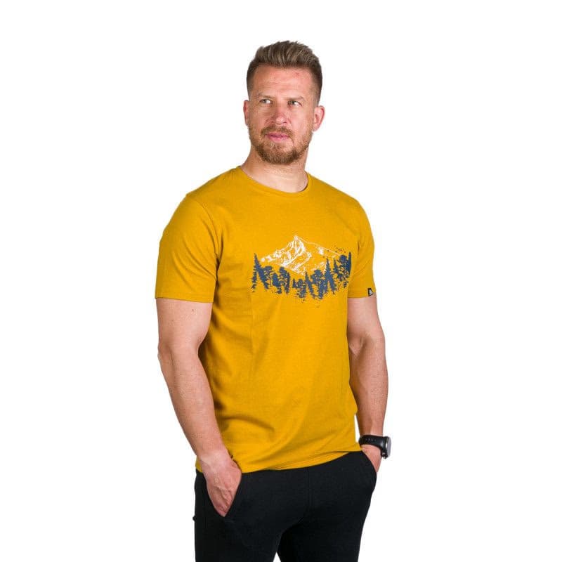 Pánske turistické tričko s krátkym rukávom NORTHFINDER KORY-314-goldenyellow 2