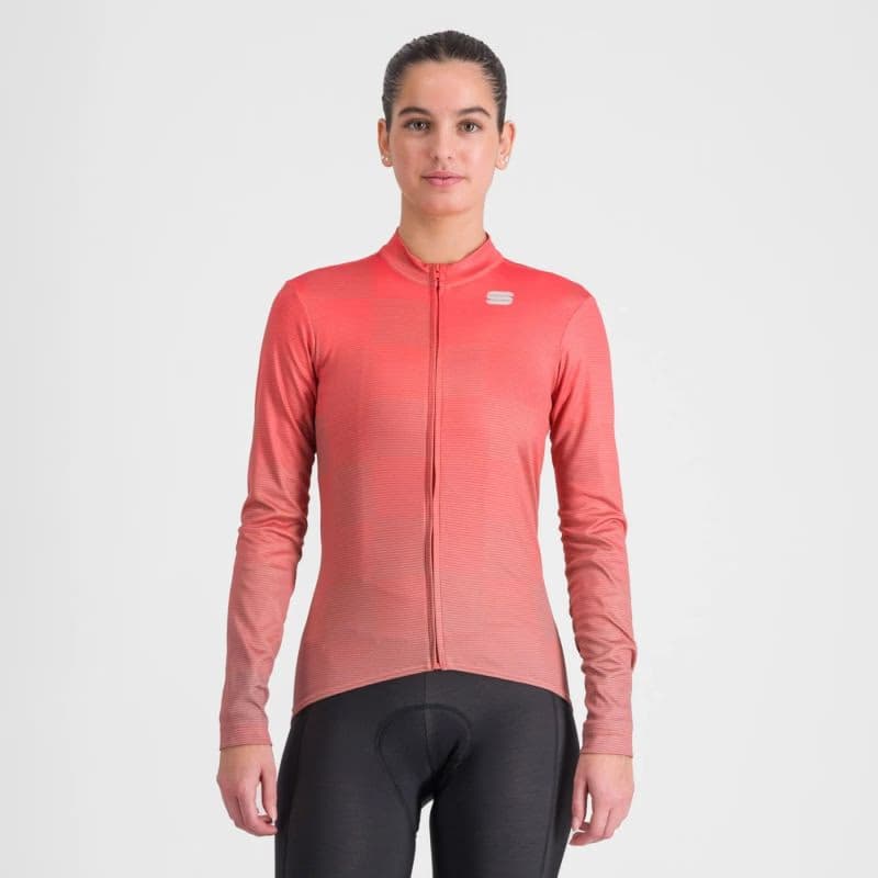 Dámsky cyklistický dres s dlhým rukávom SPORTFUL Rocket w thermal jersey, pompelmo pink 2