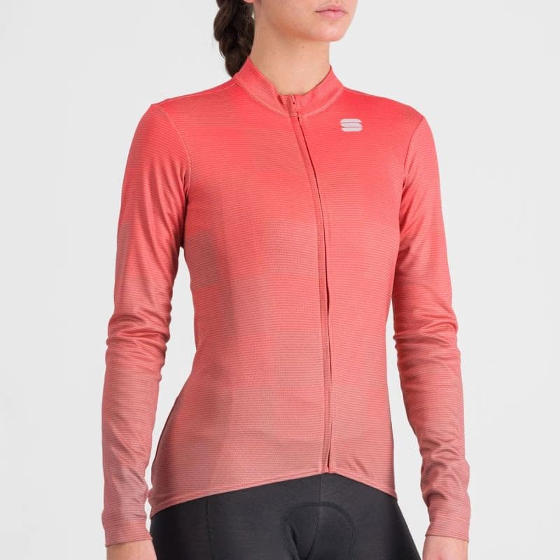 Dámsky cyklistický dres s dlhým rukávom SPORTFUL Rocket w thermal jersey, pompelmo pink 4