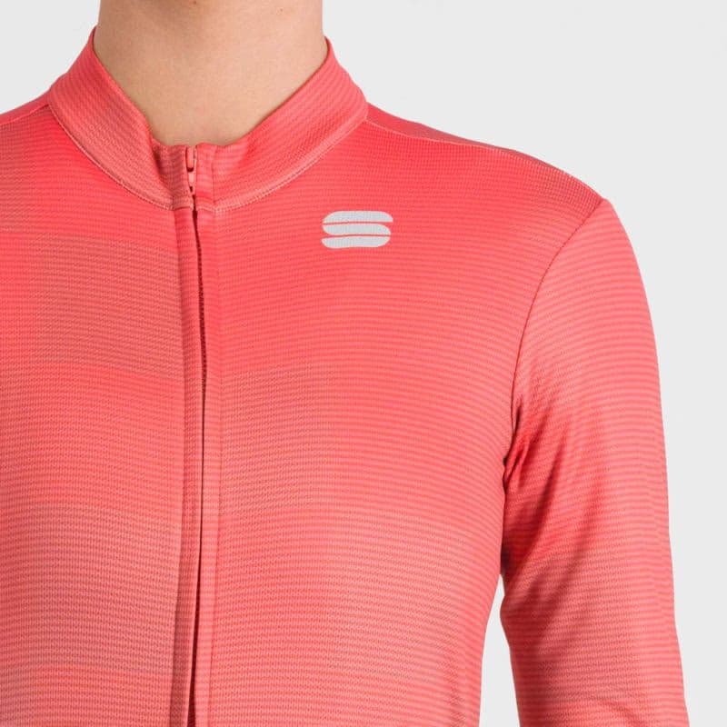 Dámsky cyklistický dres s dlhým rukávom SPORTFUL Rocket w thermal jersey, pompelmo pink 5