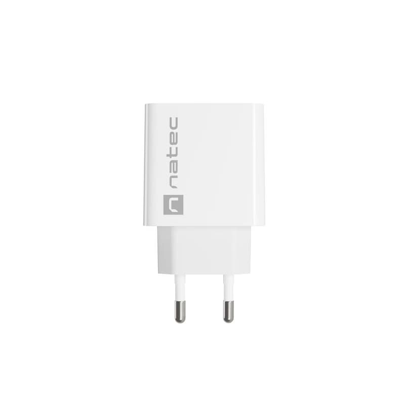 Univerzálna nabíjačka Natec RIBERA 18W 1X USB-A, biela 2