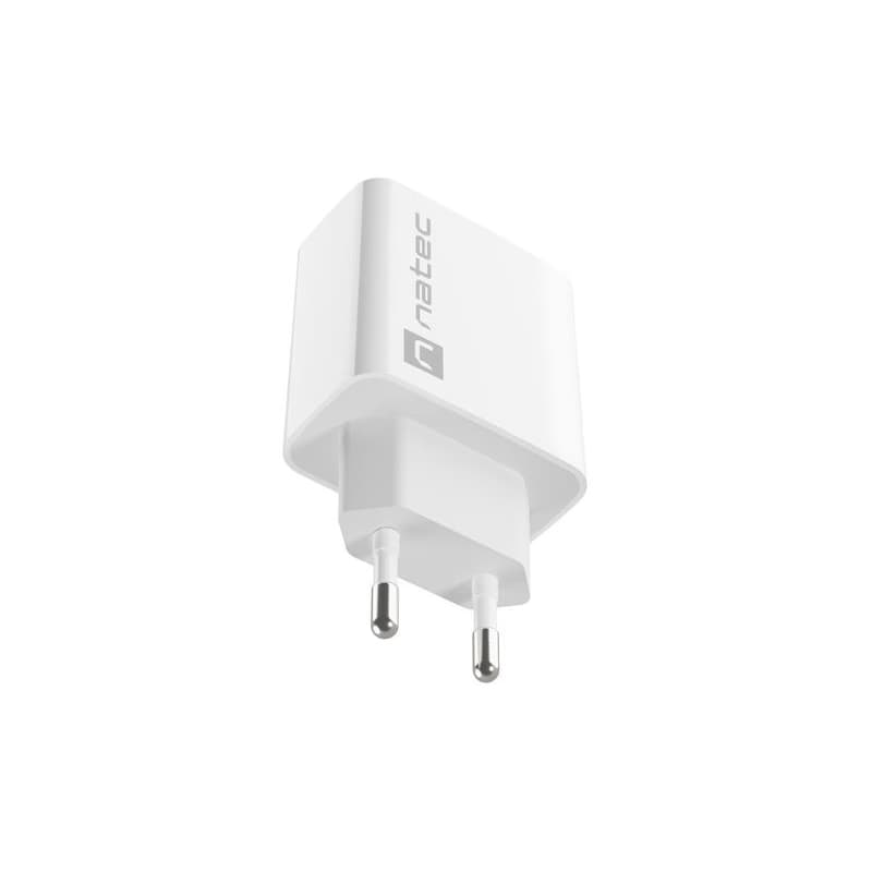 Univerzálna nabíjačka Natec RIBERA 18W 1X USB-A, biela 3