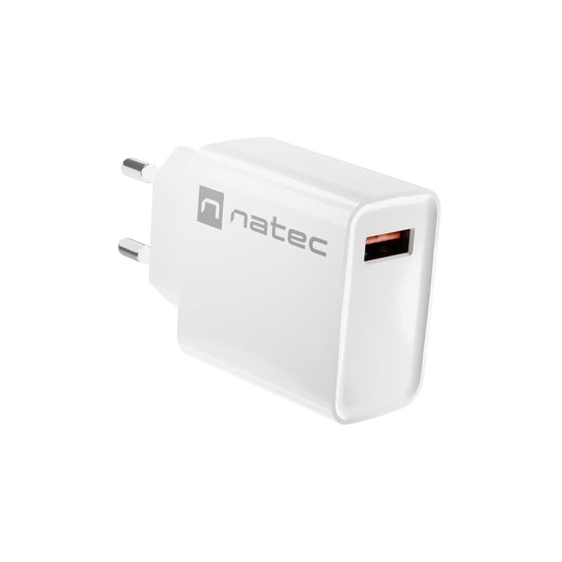 Univerzálna nabíjačka Natec RIBERA 18W 1X USB-A, biela 6