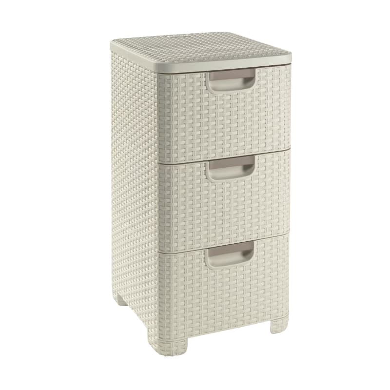 CURVER Zásuvkový regál STYLE 3x14L | béžová 1