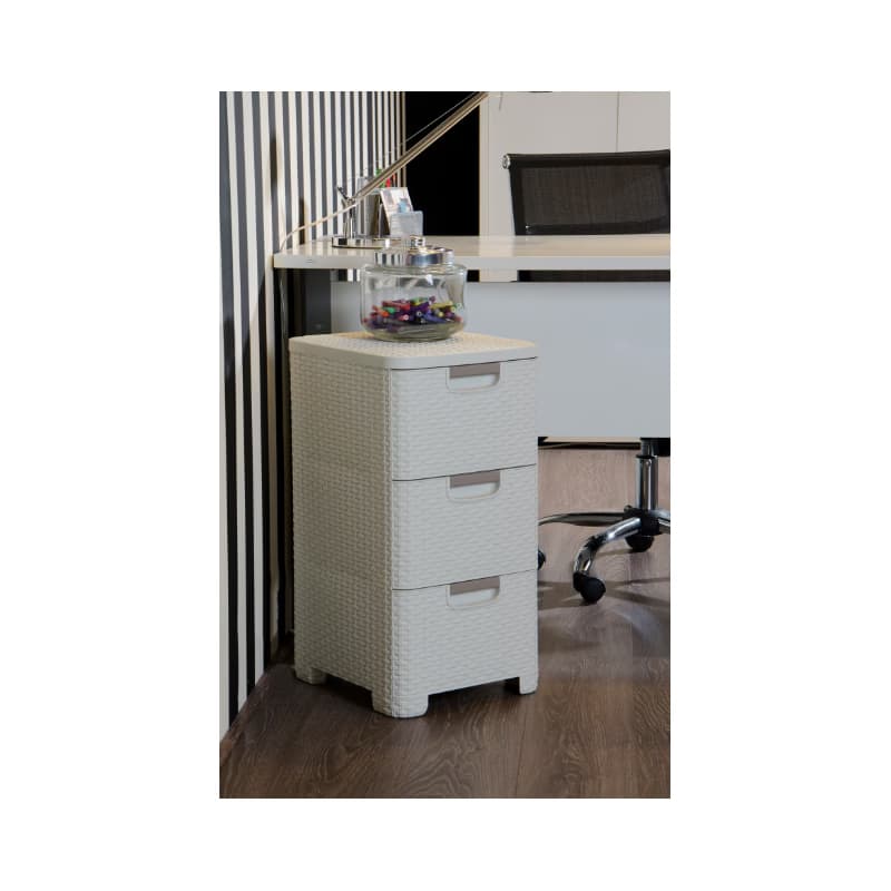 CURVER Zásuvkový regál STYLE 3x14L | béžová 3