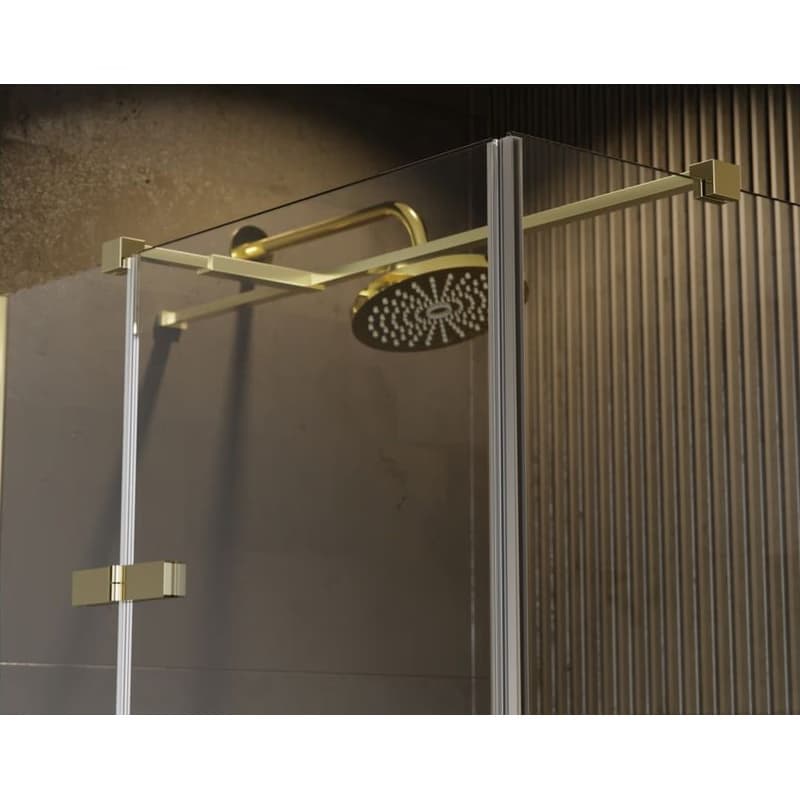 BESCO - Štvorcový sprchovací kút PIXA GOLD - Smer zatvárania - Ľavé (SX) BCPIXA90CTVELG 5
