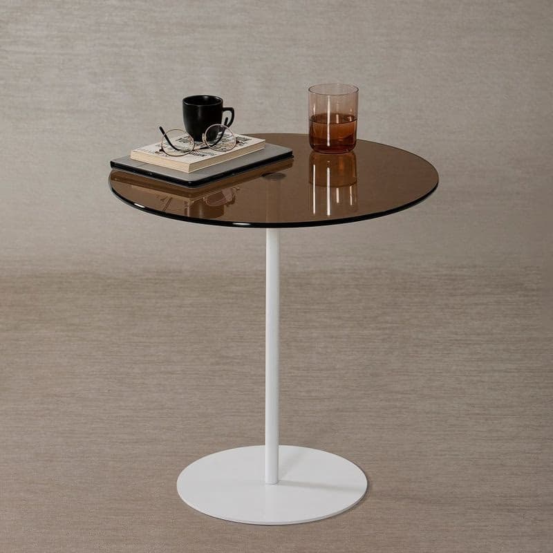 Príručný stolík / Odkladací stolík Chill-Out - White, Bronze 5