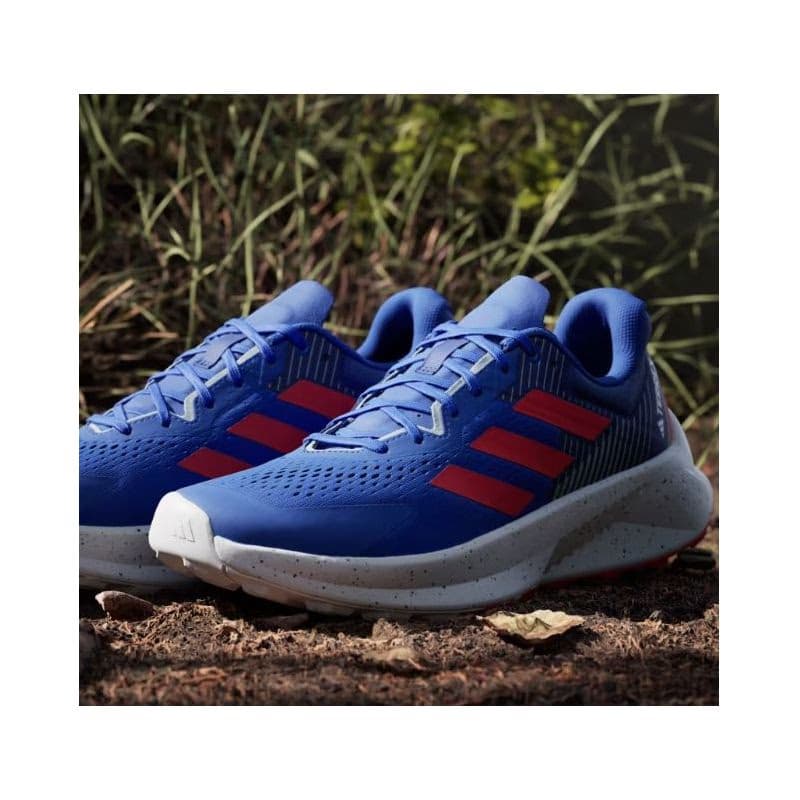 Pánska bežecká trailová obuv ADIDAS Terrex Soulstride Flow M dash grey pure ruby semi lucid blue 2