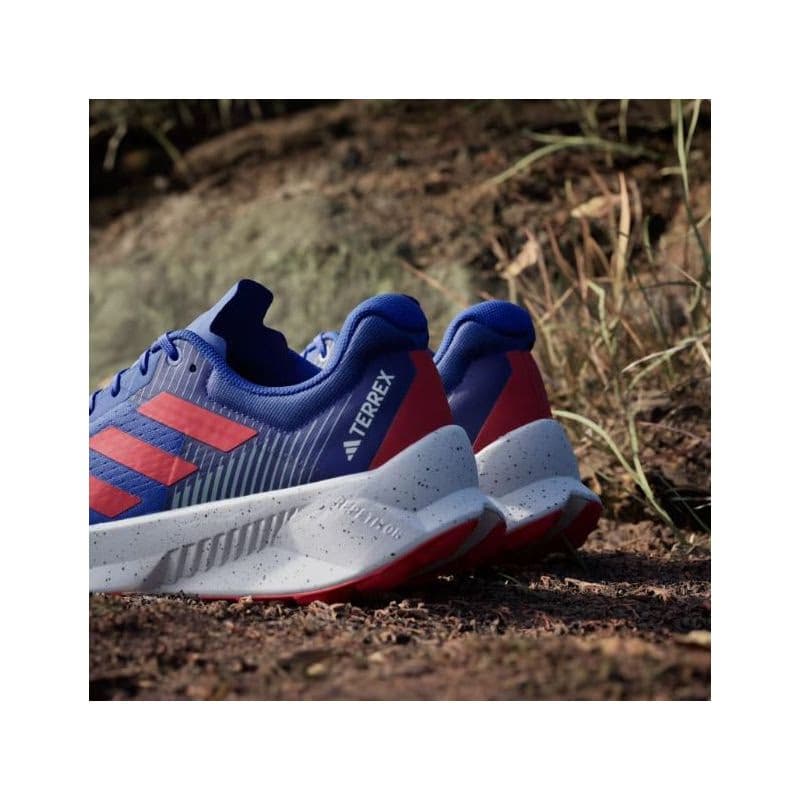 Pánska bežecká trailová obuv ADIDAS Terrex Soulstride Flow M dash grey pure ruby semi lucid blue 6