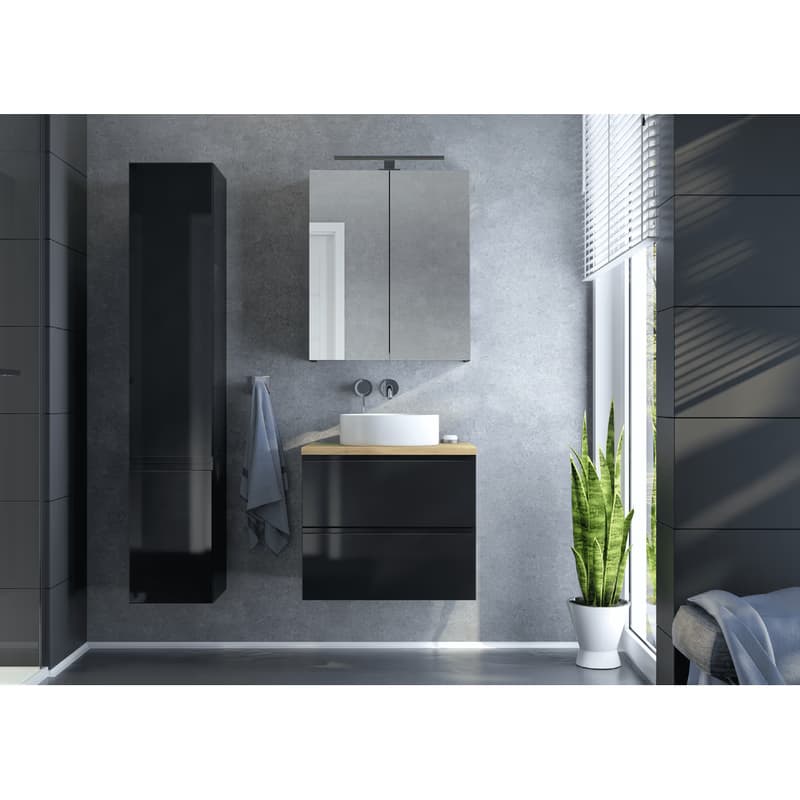 ArtDef Skrinka pod umývadlo MODUS BLACK D60 | 60 cm 2