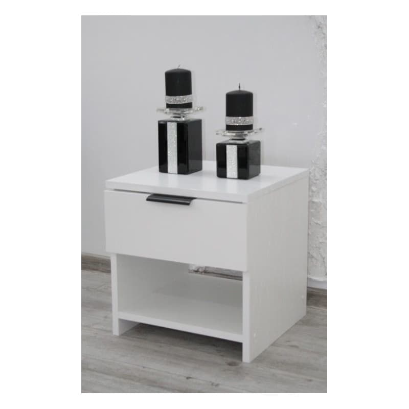 Elvisia Nočný stolík 3D | biela 5