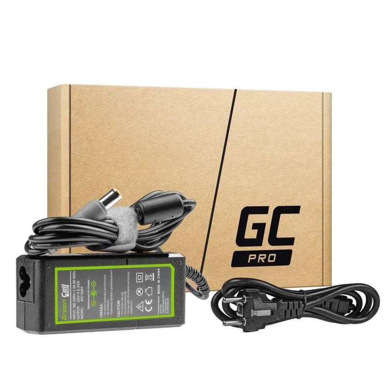 Green Cell PRO Charger / AC adaptér 20V 3.25A 65W for Lenovo B580 B590 ThinkPad T400 T410 T420 T430 T430s T60 T61 X201 X220