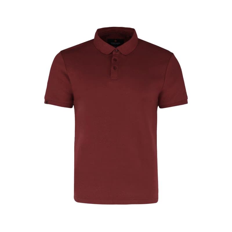 Pánske polo tričko s krátkym rukávom VOLCANO VOLVI-403-BURGUNDY 4