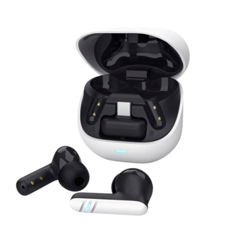 TRUST slúchadlá GXT 409 Oxxie, špunty, Bluetooth, RF 2.4GHz, USB-C Prijímač, biela 3