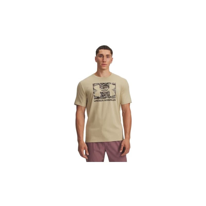 Pánske tričko s krátkym rukávom UNDER ARMOUR UA ABC CAMO BOXED LOGO SS-GRN