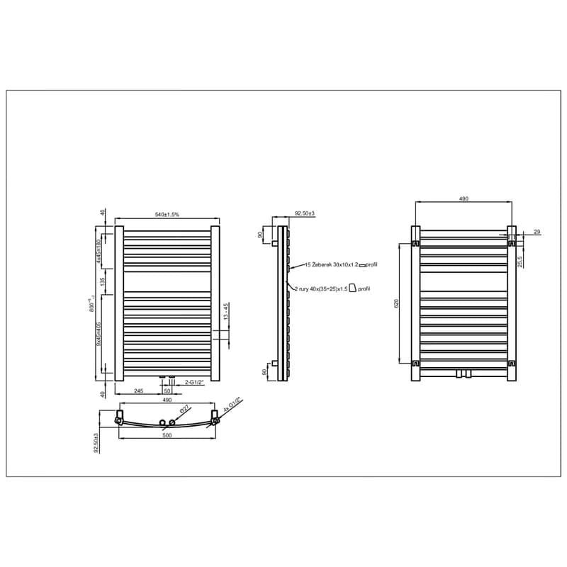 Invena 800 x 540 mm UG01080 4