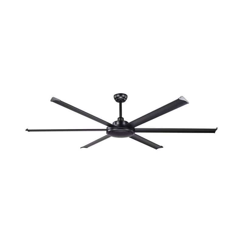 FARO Barcelona FARO 34203 - Stropný látor ROTTERDAM XL čierna pr. 200 cm + diaľkové ovládanie 34203