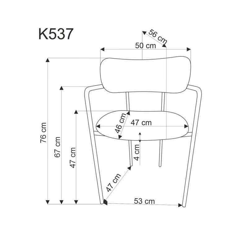 Jedálenská stolička K537 HALMAR 5
