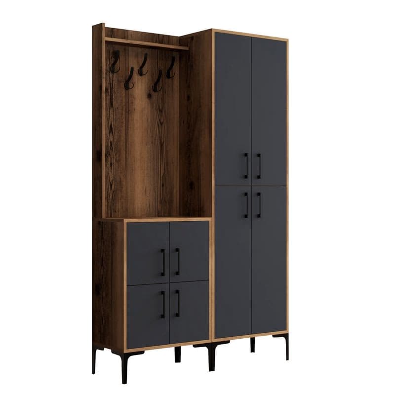 Predsieňová stena Berlin BA - Walnut, Anthracite 2