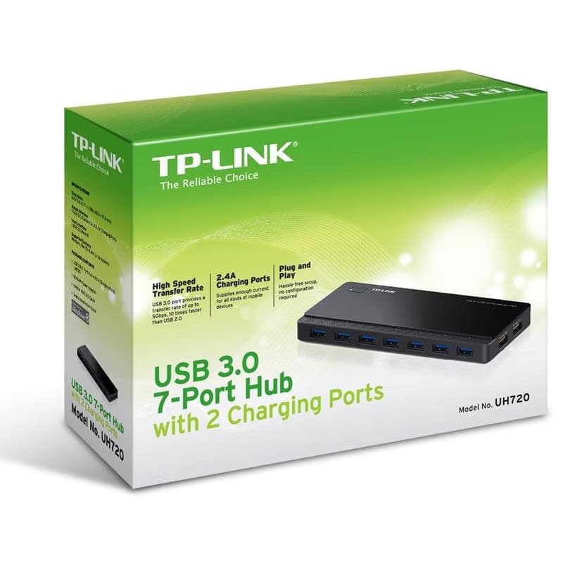 TP-Link 7 ports USB 3.0 Hub + 2 power charge USB ports 3
