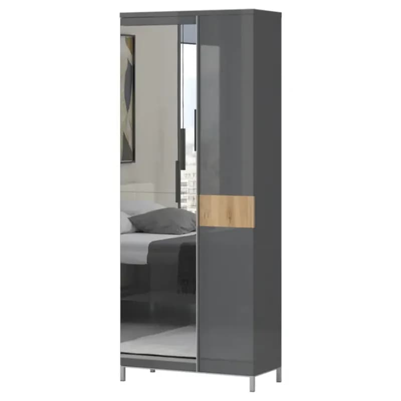 Skriňa 2d Onyx V2 lakovaná Pacific Walnut/Anthracite 1