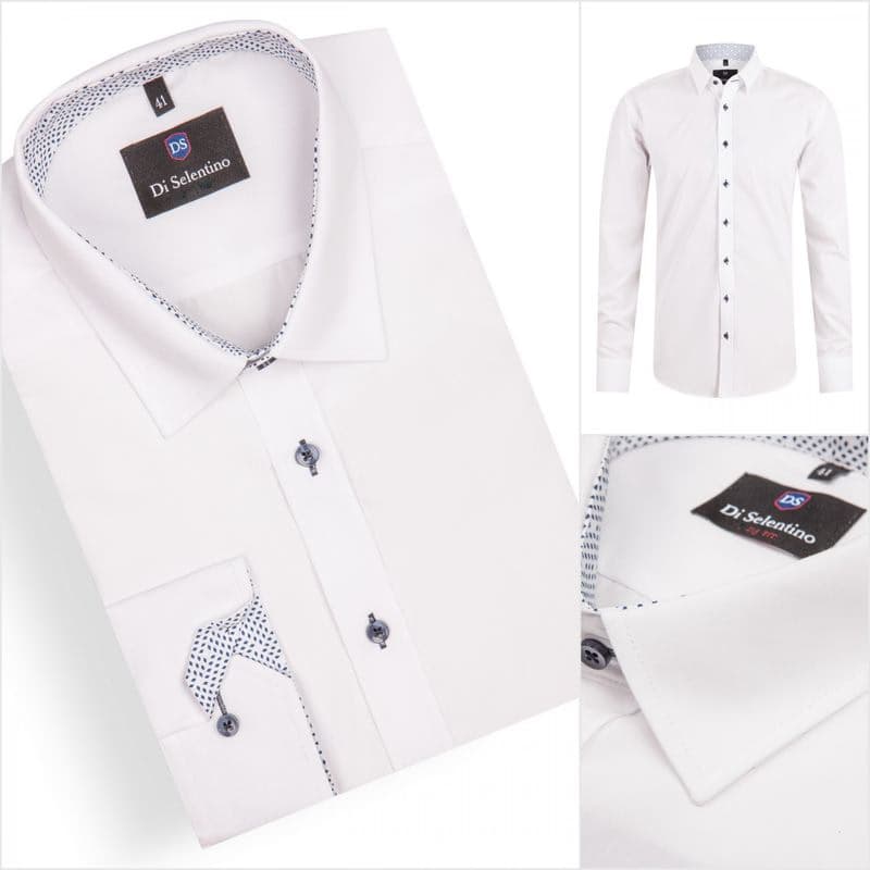 Biela elegantná košeľa v SLIM STRIHU - BelfastSLIM 1