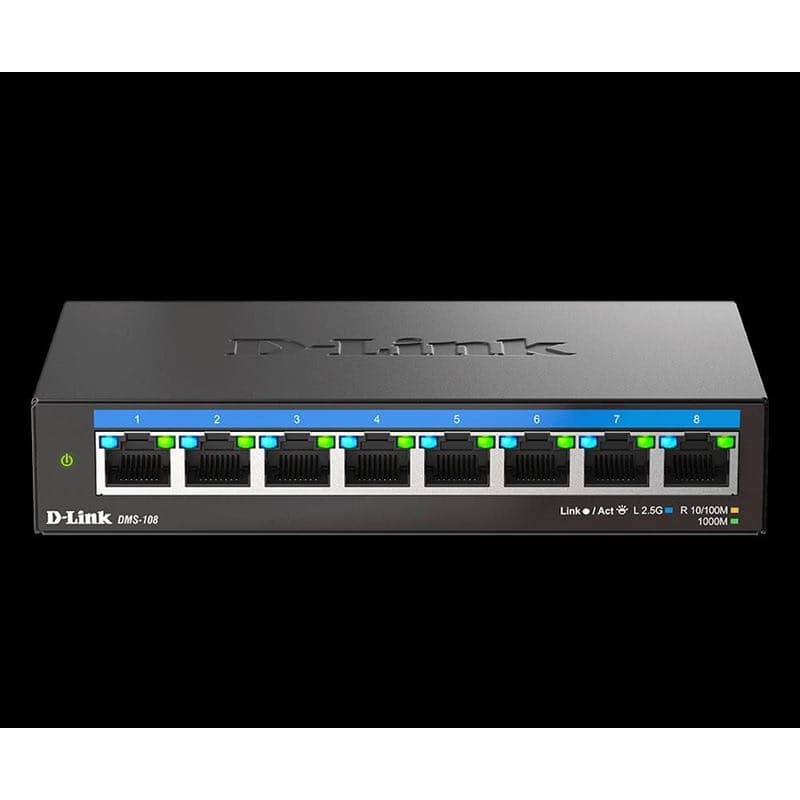 D-Link DMS-108/E 8-Port Multi-Gigabit Unmanaged Switch 1