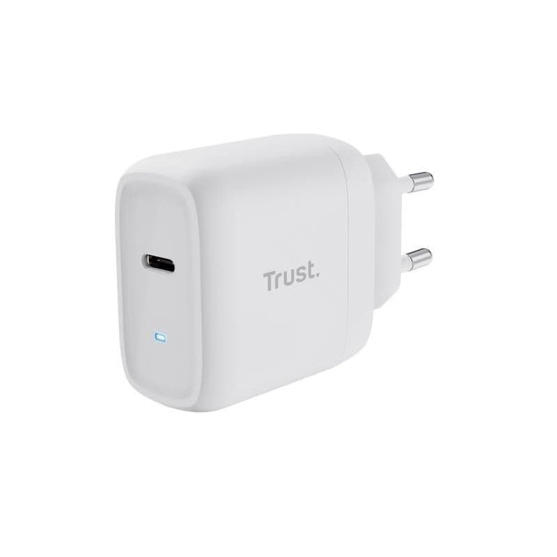 TRUST nabíjačka 45W Maxo, USB-C, Nabíjačka do steny, 2m USB-C kábel, biela 1