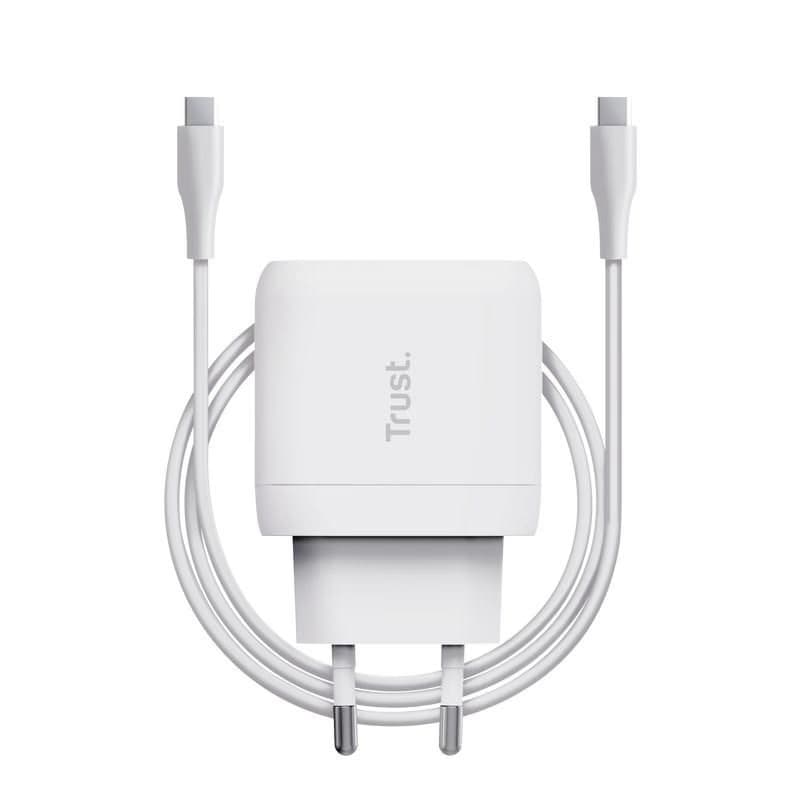 TRUST nabíjačka 45W Maxo, USB-C, Nabíjačka do steny, 2m USB-C kábel, biela 4