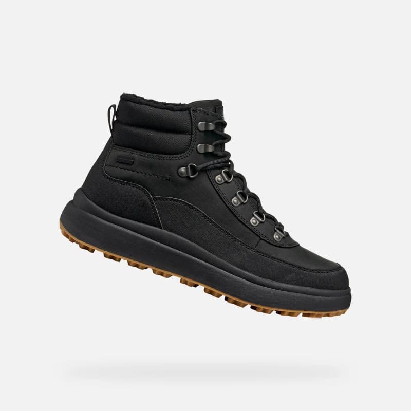 Pánske členkové zimné topánky GEOX Granito + GRIP B A M black 3