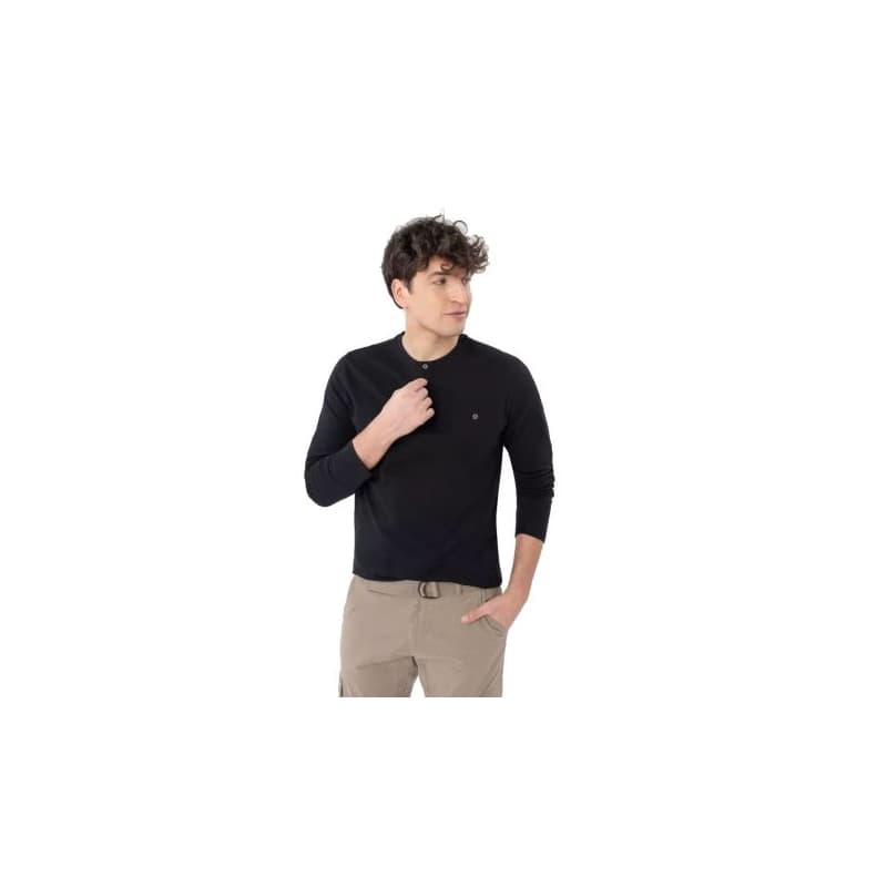 Pánske tričko s dlhým rukávom VOLCANO L-CASH-BLACK 1