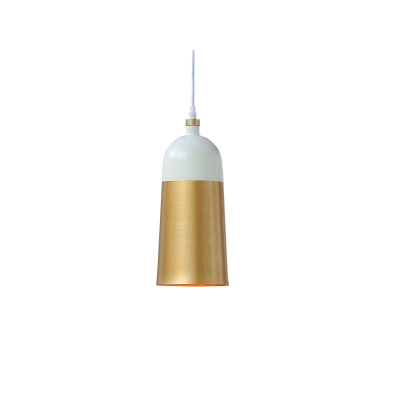 Závesná lampa ModernChic I bielo-zlatá