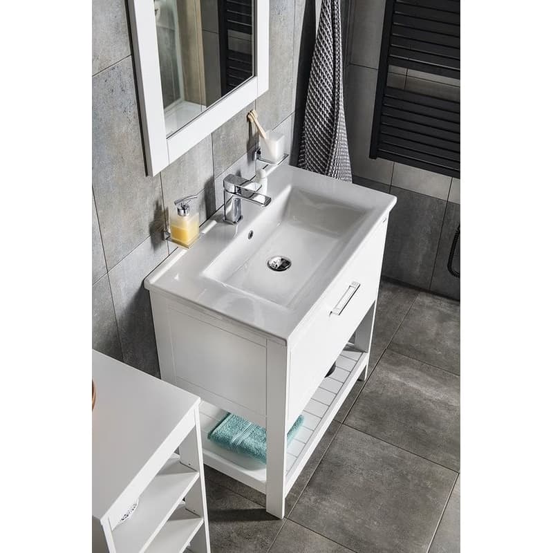 AQUALINE - ZUNO 75 keramické umývadlo nábytkové 75x45cm, biela 9075 5