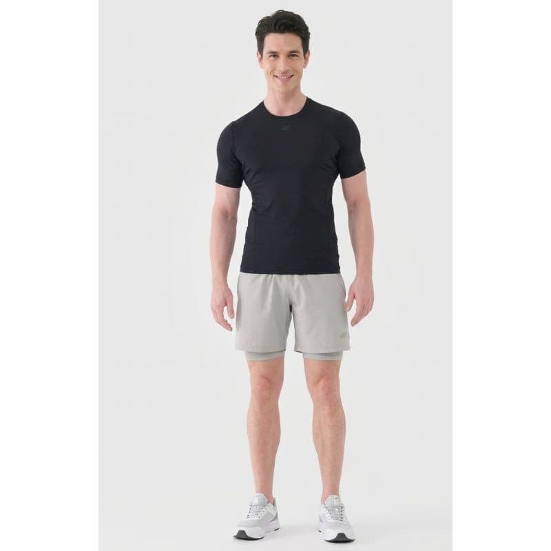 Pánske tréningové tričko s krátkym rukávom 4F TSHIRT FNK M2141-20S-DEEP BLACK 4