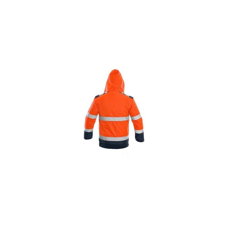 Bunda LUTON, výstražná, oranžovo-modrá, veľ. 2XL 3