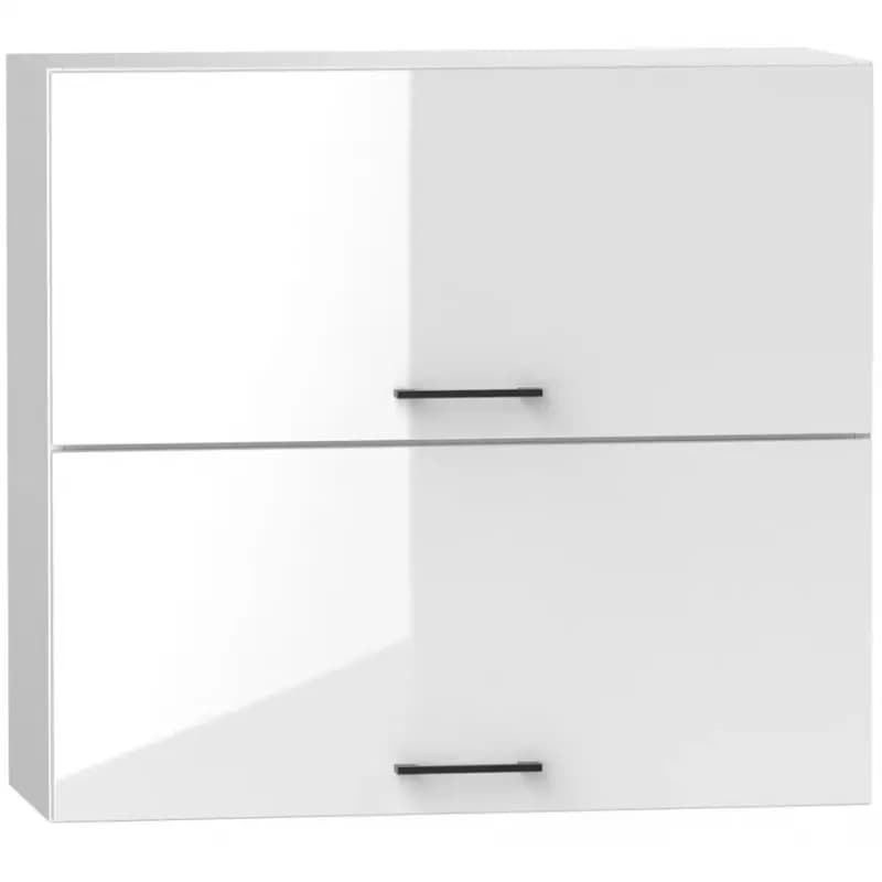 Kuchynská skrinka Oscar W80GRF/2 biely lesk/biela 1