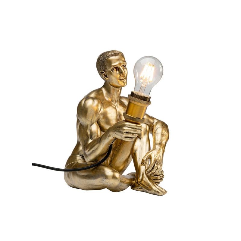 Nude Man Sit stolová lampa mosadzná 1