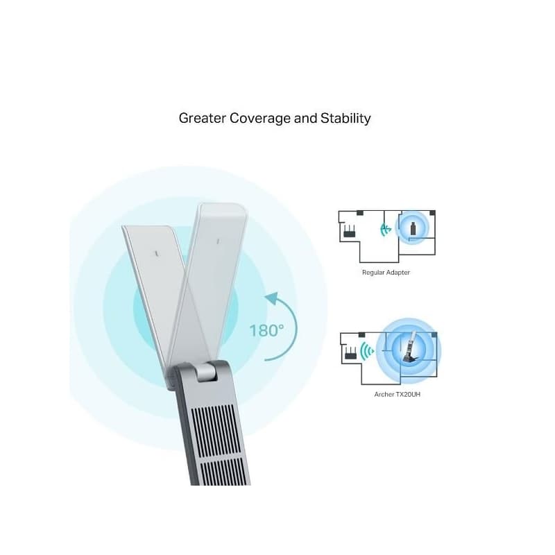 TP-Link Archer TX20UH - Bezdrôtový USB adaptér AX1800 s vysokým ziskom 4
