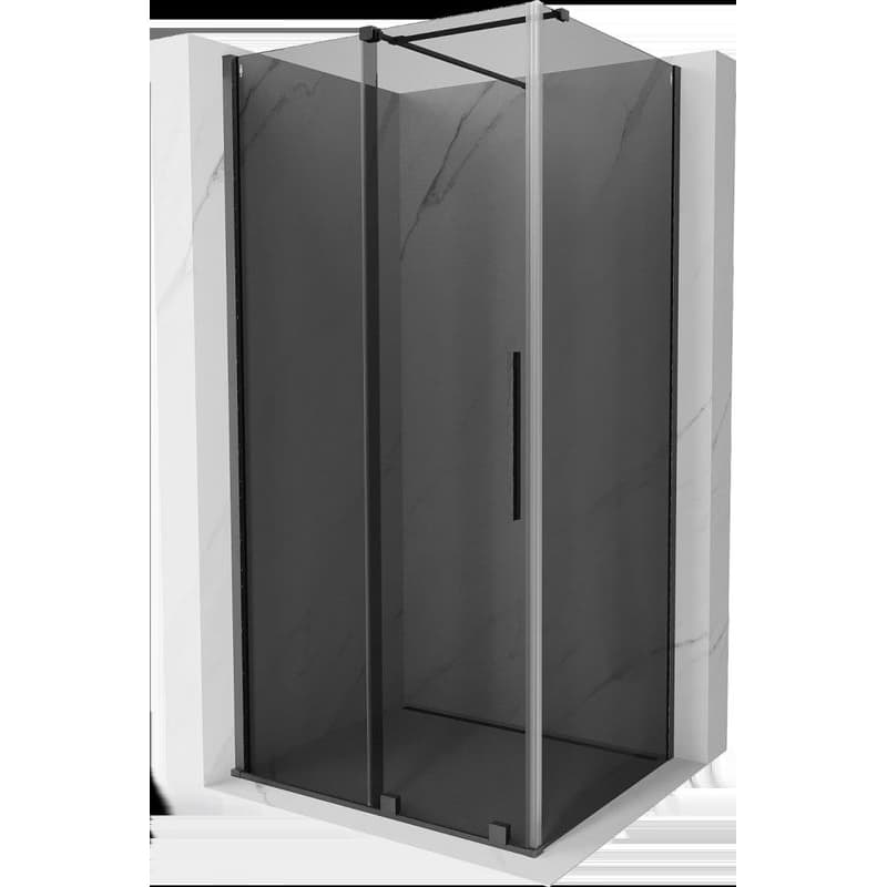 MEXEN/S - Velár sprchovací kút, posuvné dvere 90 x 100, grafit, grafit kartáčovaná 871-090-100-41-66