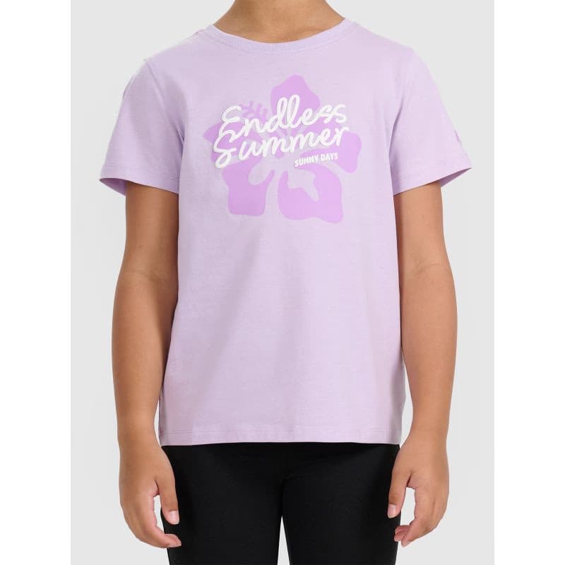 Dievčenské tričko s krátkym rukávom 4F JUNIOR TSHIRT F2938-52S-LIGHT VIOLET 2