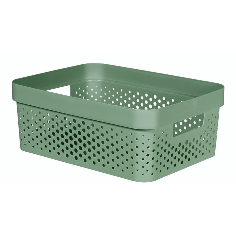 CURVER Úložný box INFINITY DOTS 11l recyklovaný plast | zelená