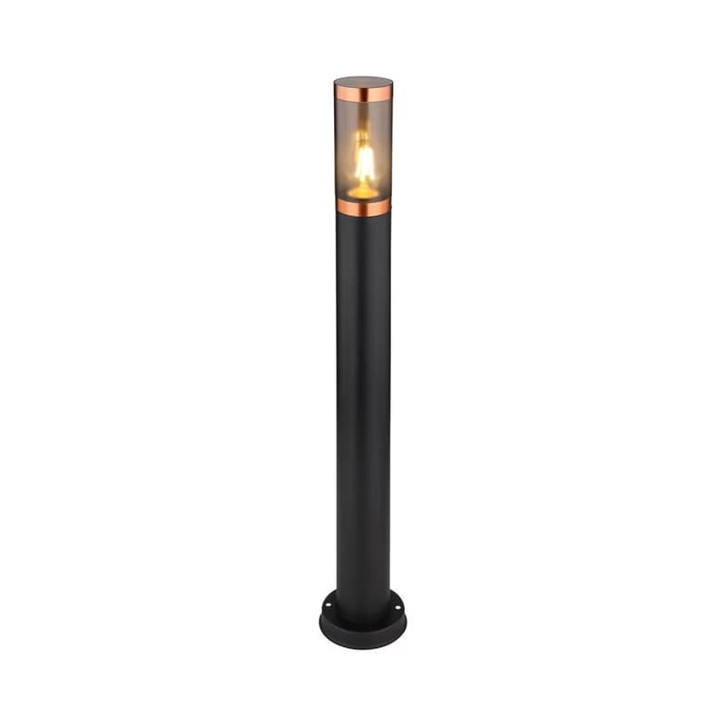 Globo 31588BC - Vonkajšia lampa BOSTON 1xE27/23W/230V IP44 80 cm čierna/meď 31588BC