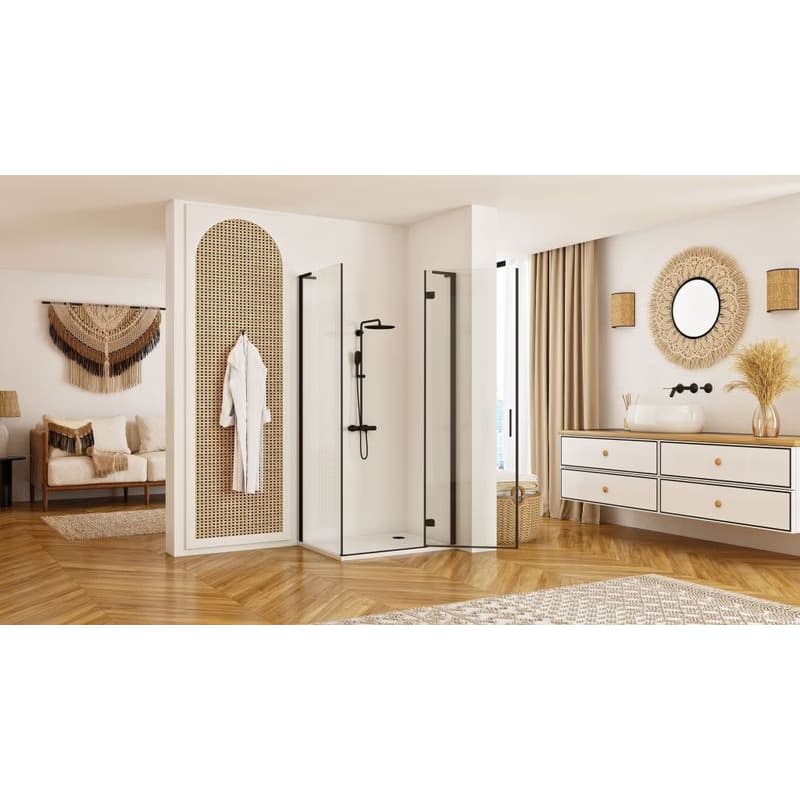 REA/S - Sprchová kabína Hugo Black 80x90 KPL-45221 3