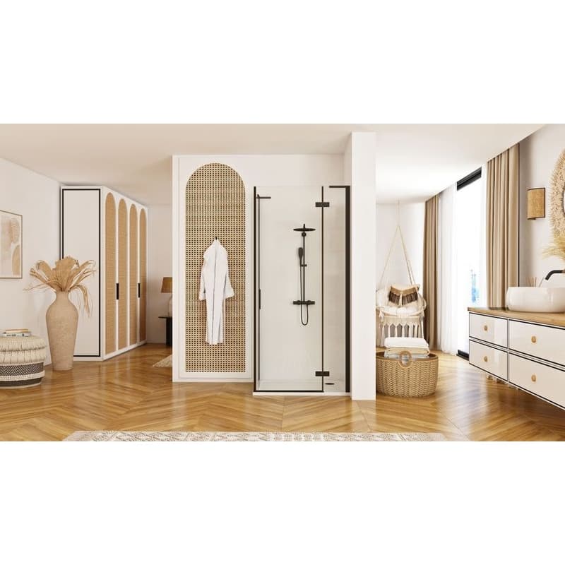 REA/S - Sprchová kabína Hugo Black 80x90 KPL-45221 4