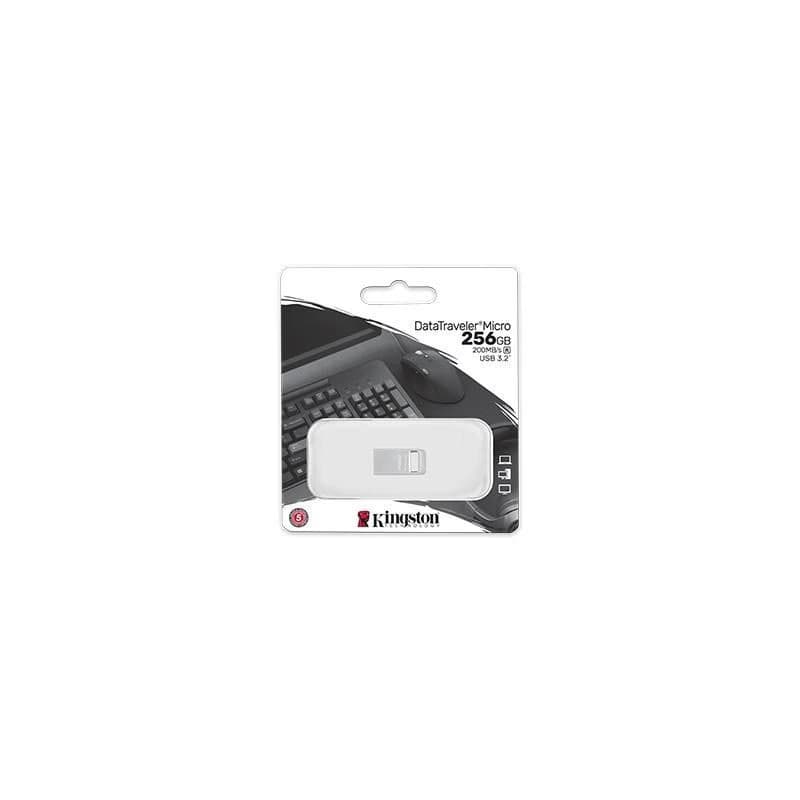 Kingston 256GB DataTraveler Micro 200MB/s Metal USB 3.2 Gen 1 3
