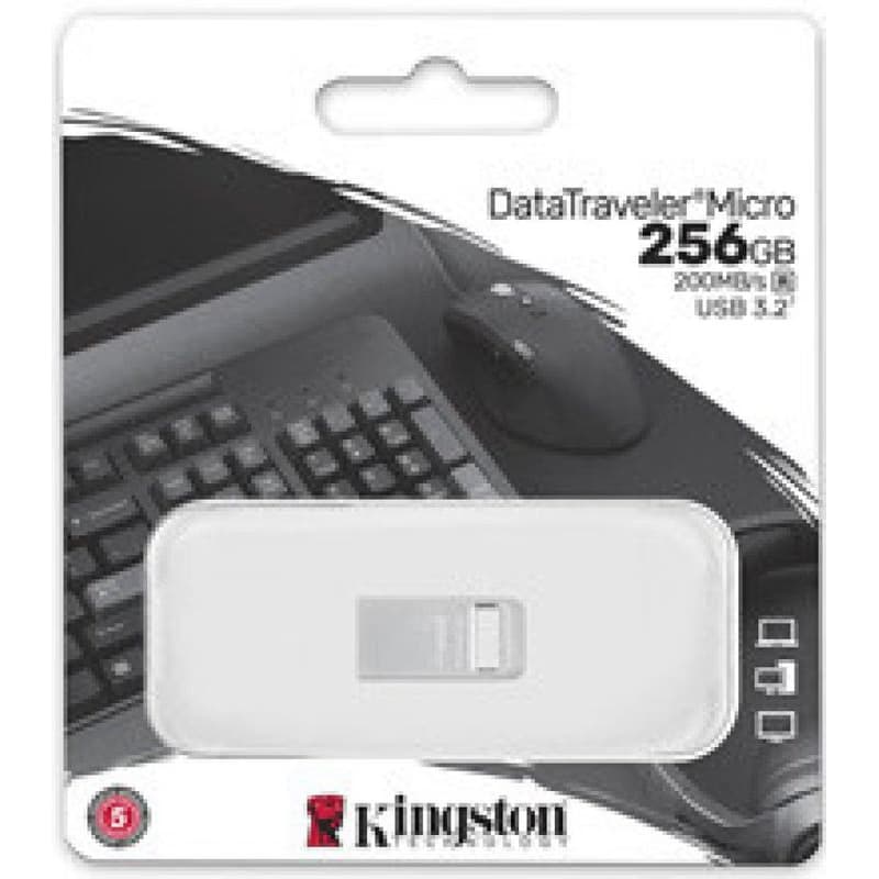 Kingston 256GB DataTraveler Micro 200MB/s Metal USB 3.2 Gen 1 6